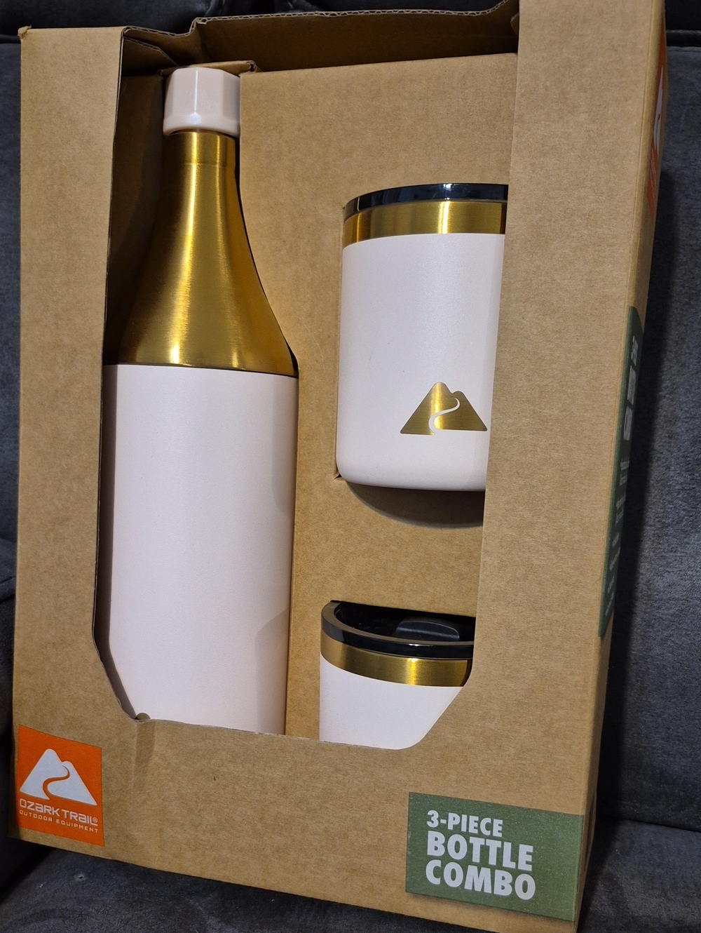 Ozark Trail Pink and Gold 3-Piece Bottle Set